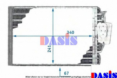 AKS DASIS 820630n -  Испаритель, кондиционер